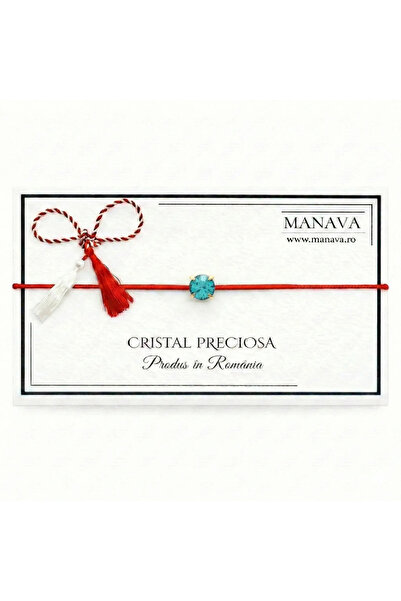 MANAVA 5 Preciosa Blue Zircon Crystal Martisoras