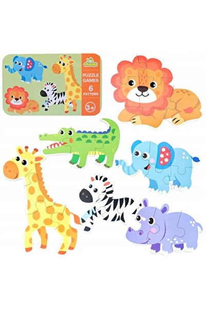 Picodino Puzzle 3D safari animals
