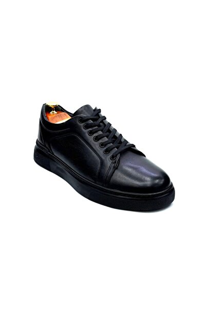İYİSİNDEN SHOES حذاء رياضي كلاسيكي للرجال من الجلد الطبيعي، مزود بأربطة من ال...