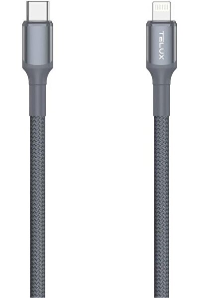 telux FLEXIX 27W USB-C to Lightning Braided Cable 1m, 10K+ Bend Lifespan, Dat...