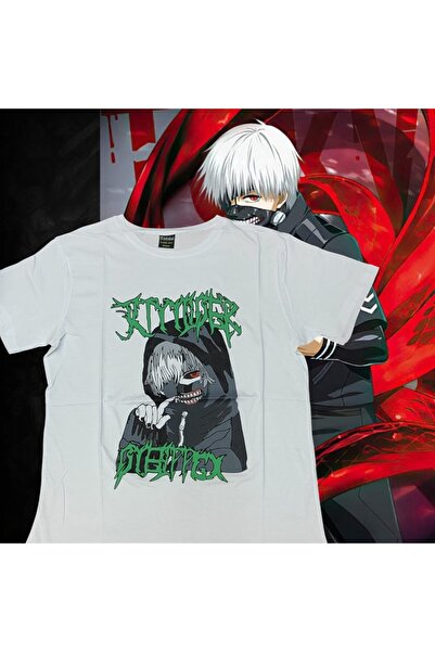 FG KONNİCHİWA Tokyo Ghoul Kaneki Ken με τύπωμα Unisex 100% βαμβακερό μπλουζάκ...