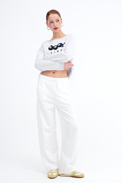 Addax Wide Leg Tracksuit with Pockets Eşf10487
