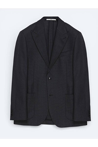 Kip Anthracite Corded Fabric 100% Wool Jacket