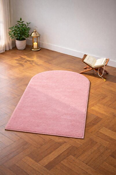 BESELY Pembe Yumuşak Kaymaz Taban Yıkanabilir Hediyelik Seccade Günlük Diz Ağ...