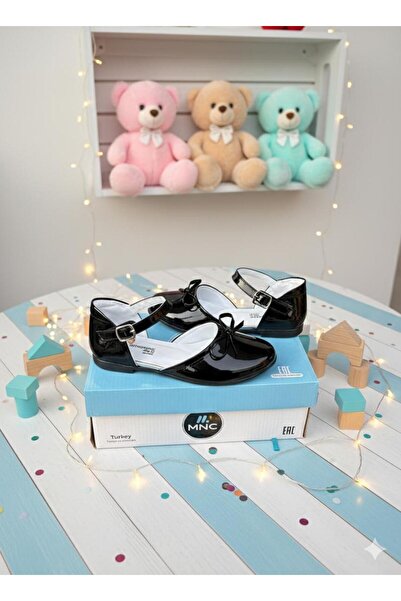 Minican Блестящи момичешки обувки тип „Мери Джейн“ | С панделка с камъни | Об...