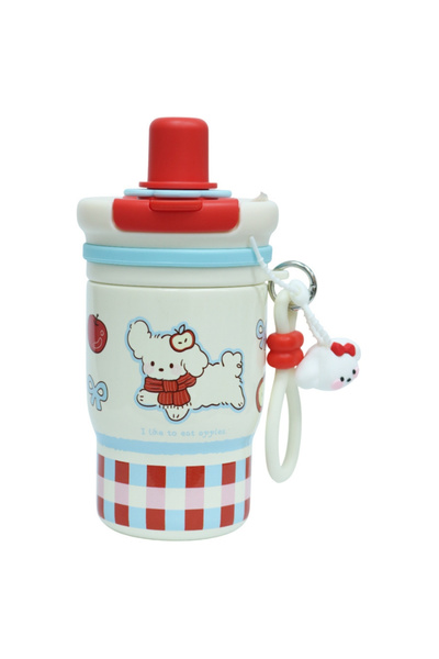 LITTLE ANGEL - Kids Water Bottle 460Ml, 316 Stainless Steel Straw Cup