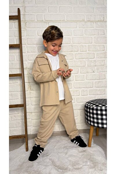 Alvadonna Triple Boys' Basic Top and Bottom Set