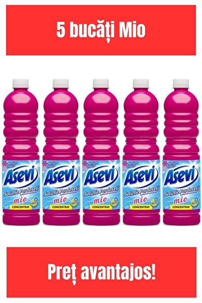 ASEVI Почистващ препарат за повърхности 1л MIO x5 броя