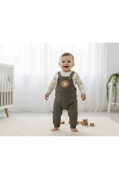 Minim ASLAN BASKILI VE NAKIŞLI BASKILI BEBE SLOPET TAKIM - GÜNLÜK - BAYRAMLIK...