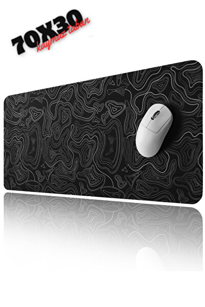 Sarftech Black Contour Speed Fast Surface Non-Slip Base Gaming Mouse Pad Game...