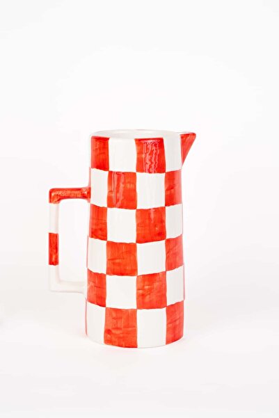 Berthe London Çift Renkli Seramik Sürahi/Vazo