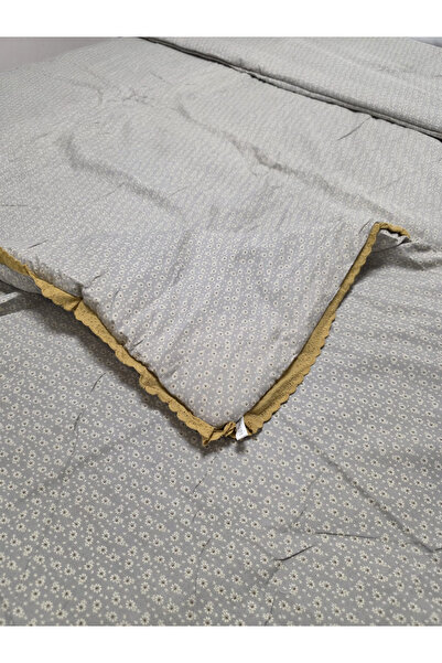 FIONNA.RO Pilota cu Banda Decorativa 200x230cm - Kaki cu Flori