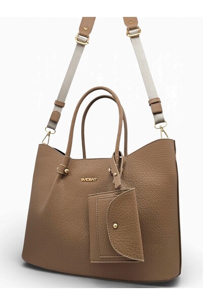 Evident Mink Wallet Women's Handbag with Charm and Adjustable Long Column Strap