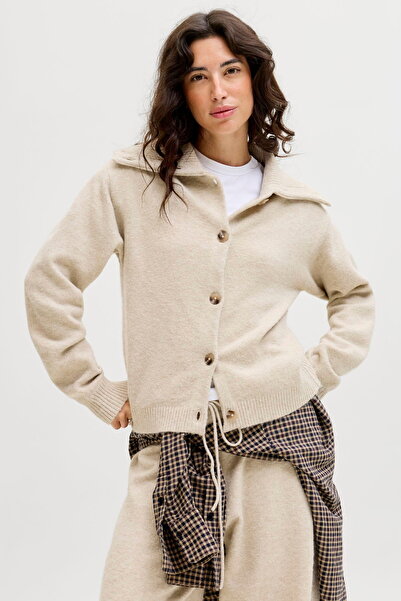 Jack & Jones Women's Wide Collar Cardigan - Merrit