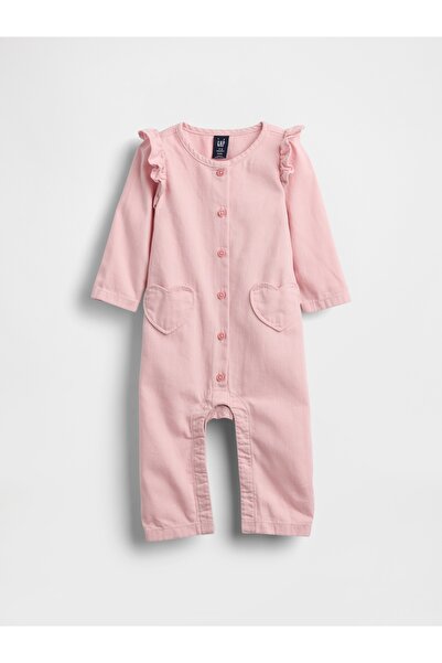 GAP Bebek Pembe Denim Heart Pocket Tulum