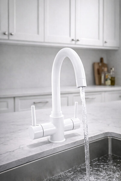 MUSLUQ صنبور مطبخ أبيض من باستون