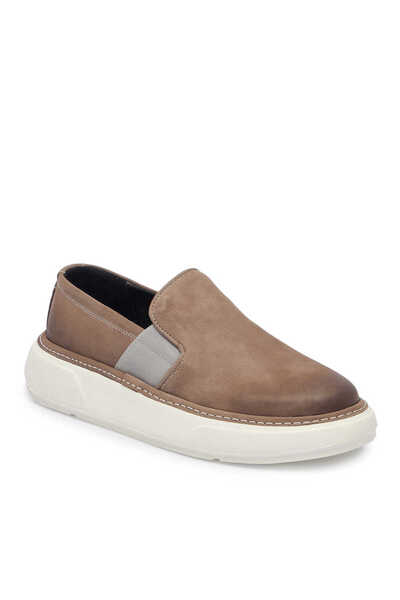 Tergan Vizon Hakiki Nubuk Deri Erkek Casual Ayakkabı - E25I1AY57164-U5R