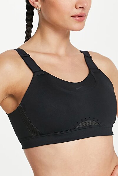 Nike Training Alpha Padded Adjustable Dri Fit High Support Sports Bra Black W...