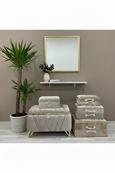 Duru Çeyiz Sandıkları Düğün Çeyiz Sandığı 5 Li Set