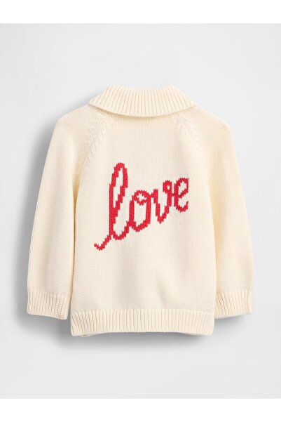 GAP Bebek Krem Love Shawl Hırka