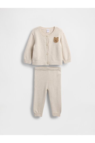 GAP Bebek Krem Brannan Bear Hırka Set