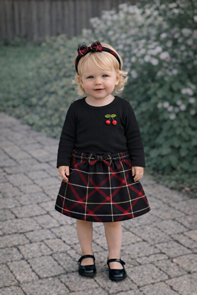 ygz junior Skirt Blouse Bandana Girl's Holiday Set 3 Piece Set