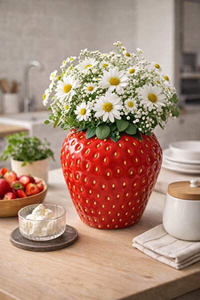 Brandsmiths Strawberry Shaped Decorative Vase