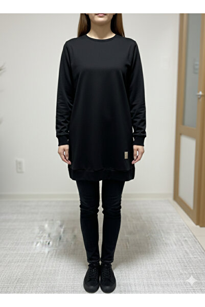 BİLGENS BUTİK تونيك أسود للنساء موسمي