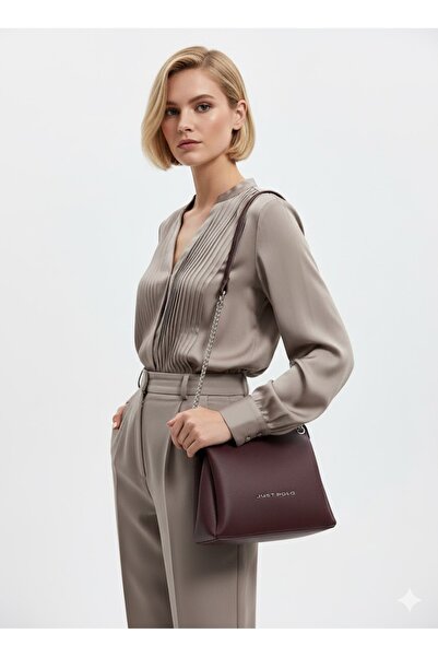 Just Polo Women's Shoulder Bag - New Season Stylish Design with Chain Strap