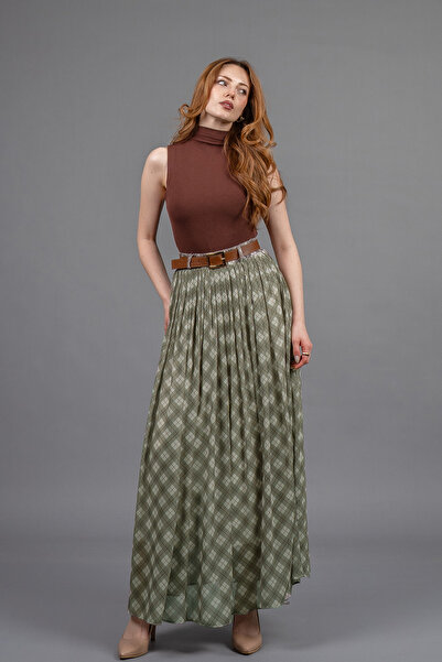 MissVina Tulle Chiffon Lined Maxi Skirt 6857