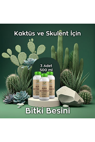 Ferment Aura Botanica Üçlü 500 ml (3 Adet) Kaktüs ve Skulent İçin Daha Canlı ...