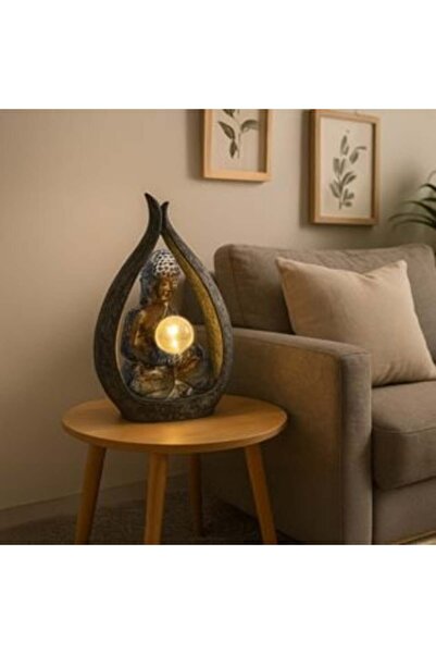 OEM Solar Ceramic Decoration Buddha Figurine 28 x 15 x 45 cm