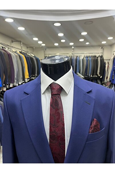 MASSARO Gold Quality Fabric Men's Slim Fit Suit