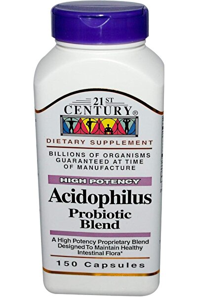 HEALTH HOUSE PHARMACY مزيج بروبيوتيك أسيدوفيلوس من القرن الحادي والعشرين، 150...