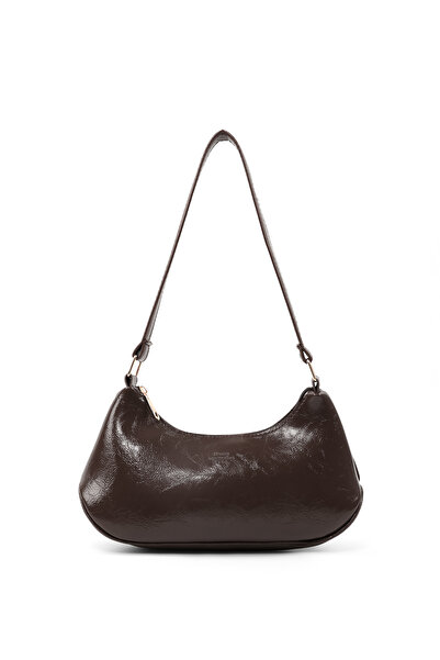 SHAKA Wrinkled Textured Brown Shk280 Zippered Single Compartment, Hand, Arm a...