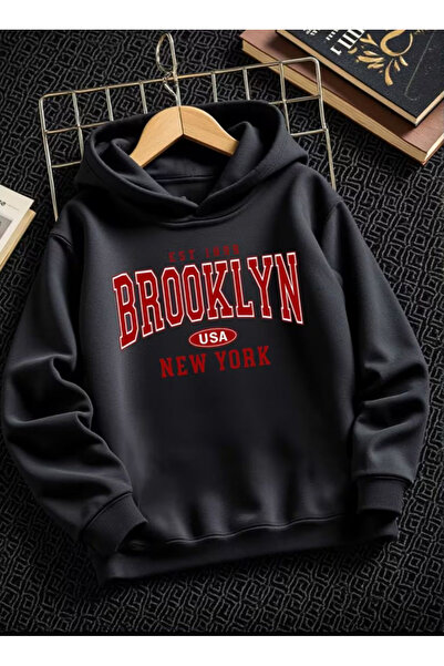 Baxia Girls' Boys' Brooklyn Printed Hoodie Sweatshirt New Season