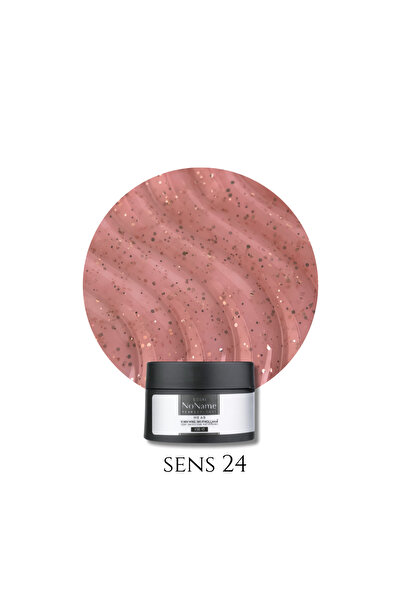 NO NAME Professional Sens 24 – Gül Kurusu Altın Parıltılı Lüks Builder Gel - ...