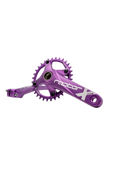 BİKE SKY RAPTOR 32T MOR Tekli Aynakol – MTB Dağ Bisikleti Krank, Alüminyum,