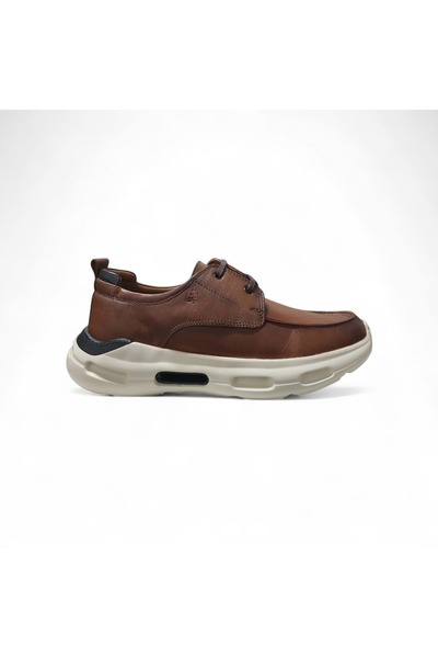 MARCOMEN Men's Leather Casual Daily Shoes 21395t - Tan - 42