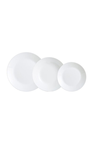Luminarc 18-piece dinner service set Zelie White