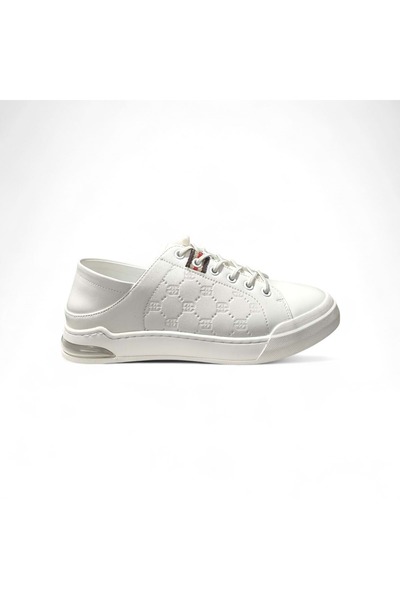 MARCOMEN Men's Leather Premium Casual Shoes 15221042 - White - 44