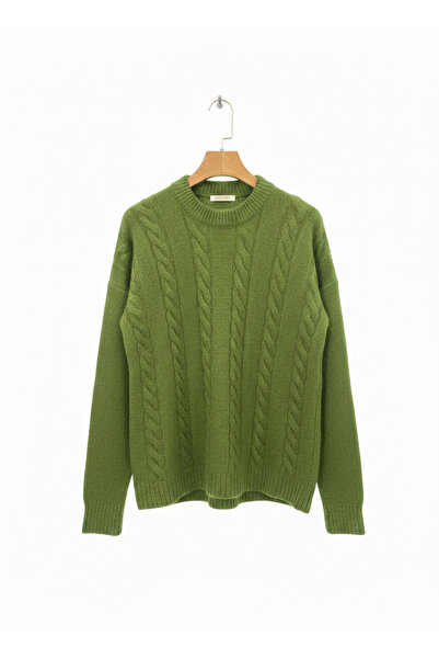 Sempre Crew Neck Hair Knit Sweater - Oversized Soft Textured