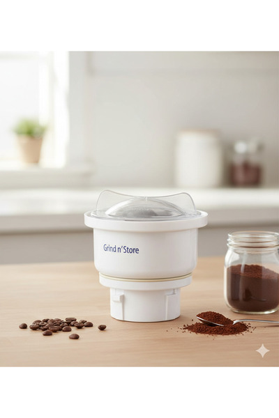 Preethi 0.4-Liter Grind n' Store Blue Leaf Chutney Jar