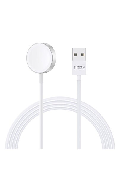 Tech-Protect UltraBoost Magnetic Charging Cable for Apple Watch, 1.2m, White