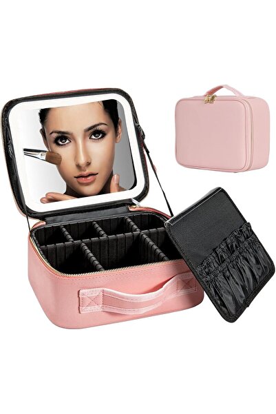 onecircle Travel Makeup Case Train Case Organizer Portable Artist Storage Mak...