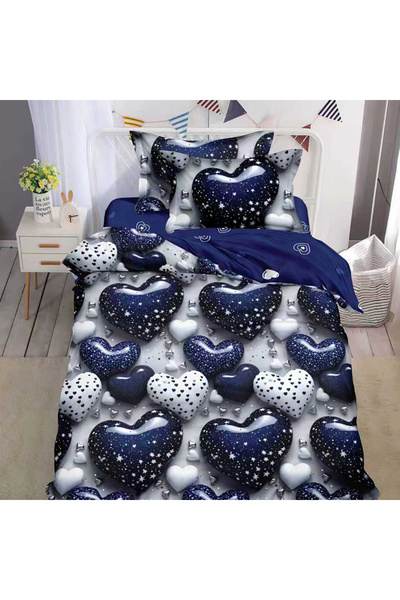 OEM Bed linen with elastic for a single bed, 4 pieces, Finet, DREAM-1573