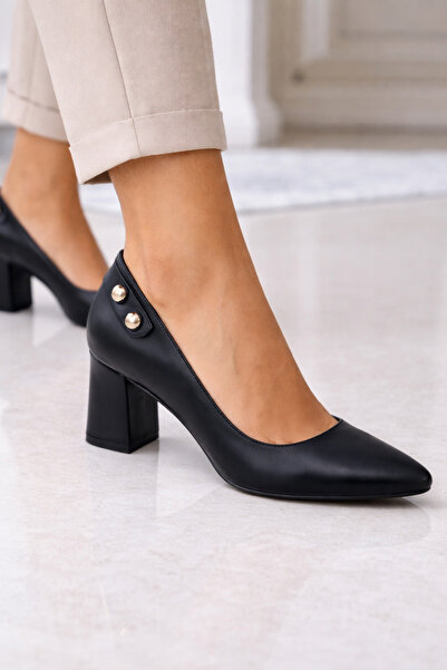 Ertaticaret Wedge Heel Black Daily Comfortable Haff Sik Young Mother Shoes