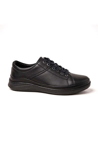 MARCO ROSSİ Men's Leather Casual Shoes 22585 - Black - 41