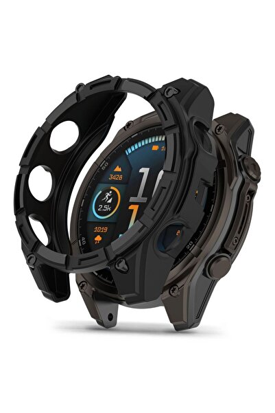 Tech-Protect Defense Air Case for Garmin Fenix 8, 47mm, Black - Durable TPU