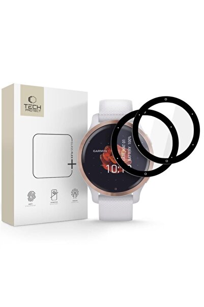 Tech-Protect Glass Flex+ Hybrid Screen Protectors for Garmin Venu 2S Black